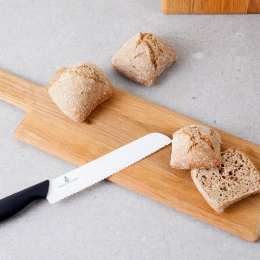 BRØDKNIV 21 CM HVITT KNIVBLAD