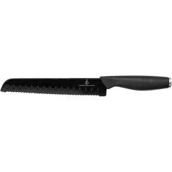 BRØDKNIV 21 CM SORT KNIVBLAD