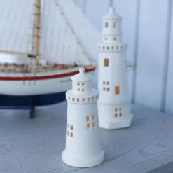FYRTÅRN LED LYS 16,5 CM HVIT