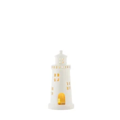 FYRTÅRN LED LYS 16,5 CM HVIT