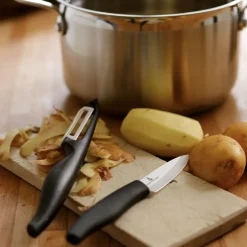 GRØNNSAKSKNIV 13 CM HVITT KNIVBLAD