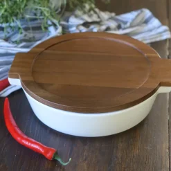 ILDFAST Bolle med trelokk 27,5 cm