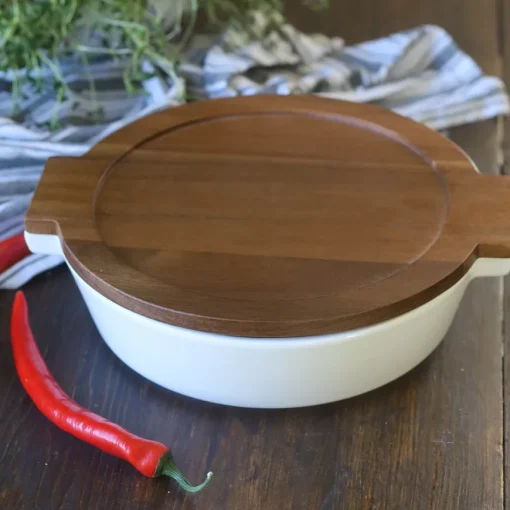 ILDFAST Bolle med trelokk 27,5 cm
