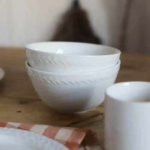 PORS BOLLE 21 CM HVIT