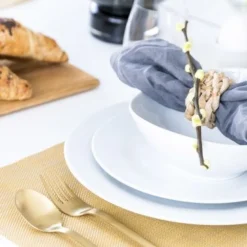 TALLERKEN FIRKANT 27 CM - 4PK