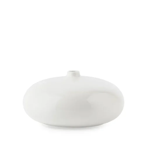 VASE 13,5 X 7 CM HVIT