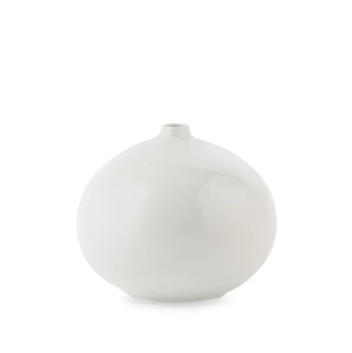 VASE 11,5 X 10 CM HVIT